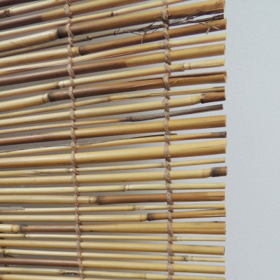 Radiance Peeled and Polished Natural Woven Reed Roll Up Shades   001767785
